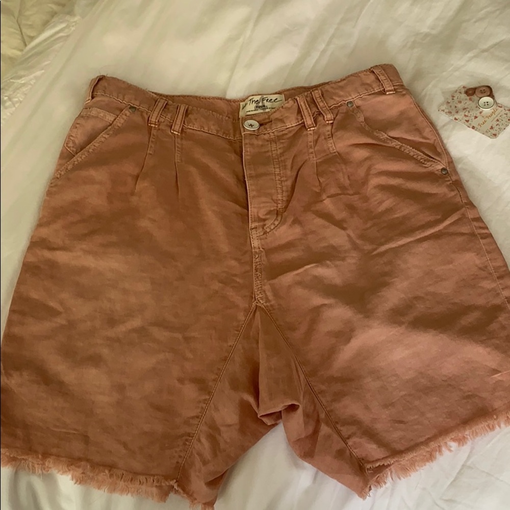 Free people utility shorts (braided 🌹 rose)